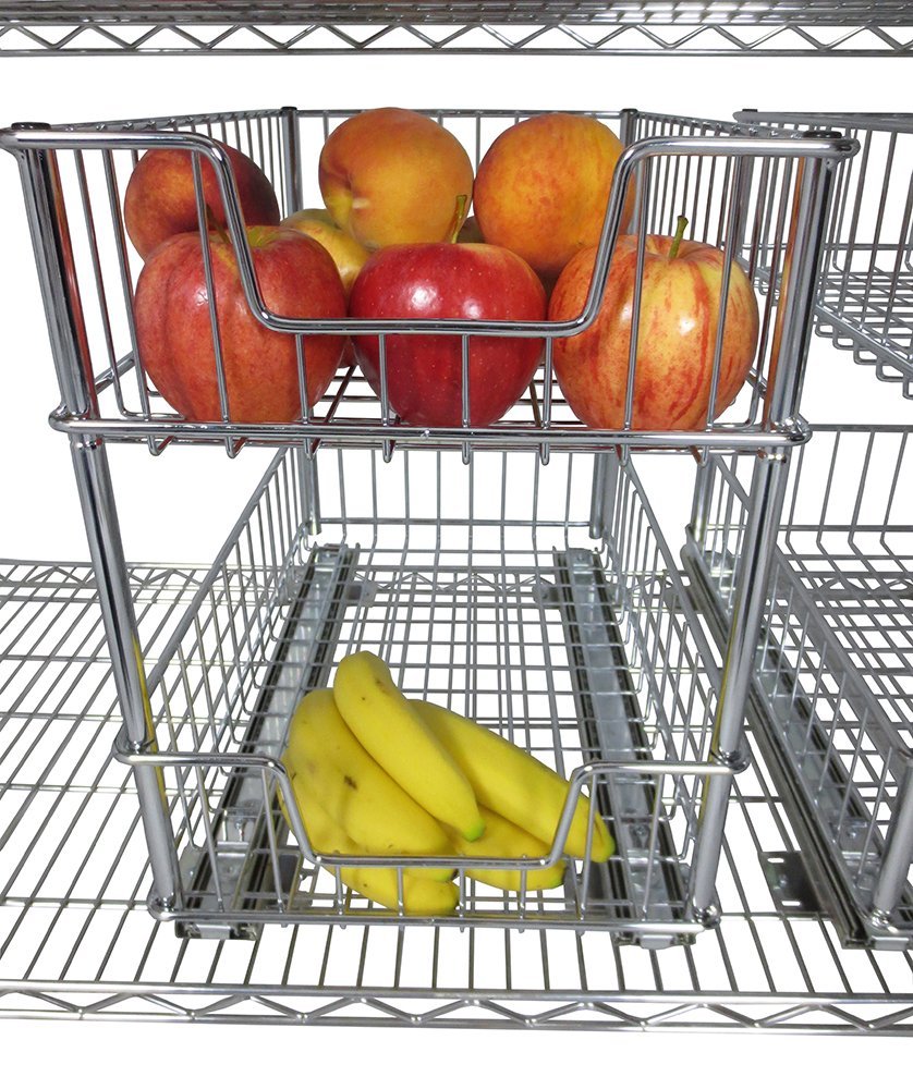 wire baskets for fridge and pantry Birkley Lane Interiors